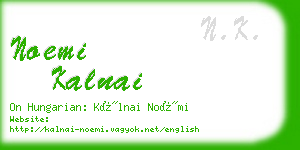 noemi kalnai business card